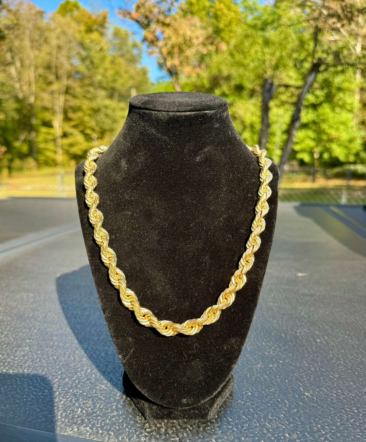 10k Gold Solid 10.5mm Rope Chain