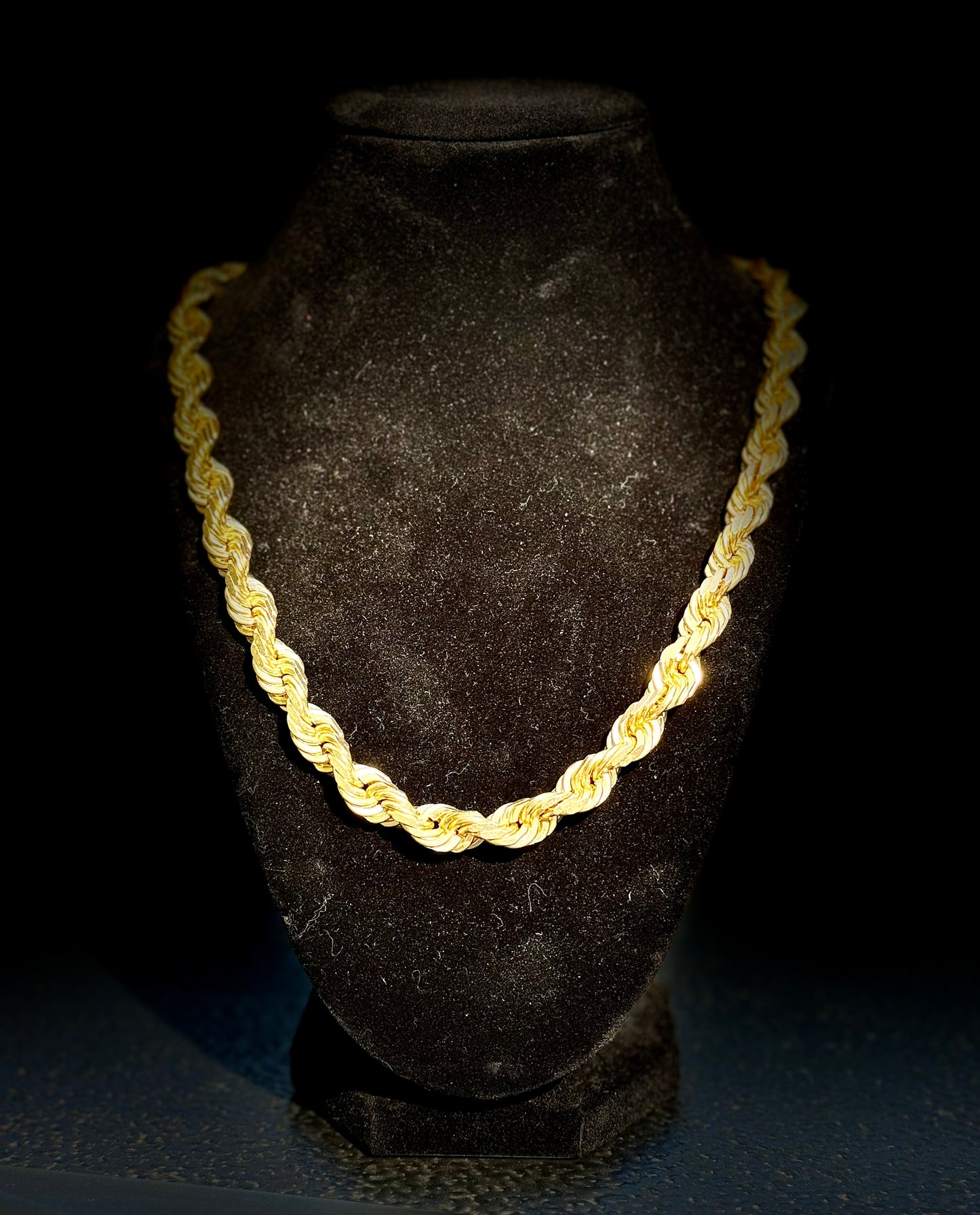 10k Gold Solid 10.5mm Rope Chain