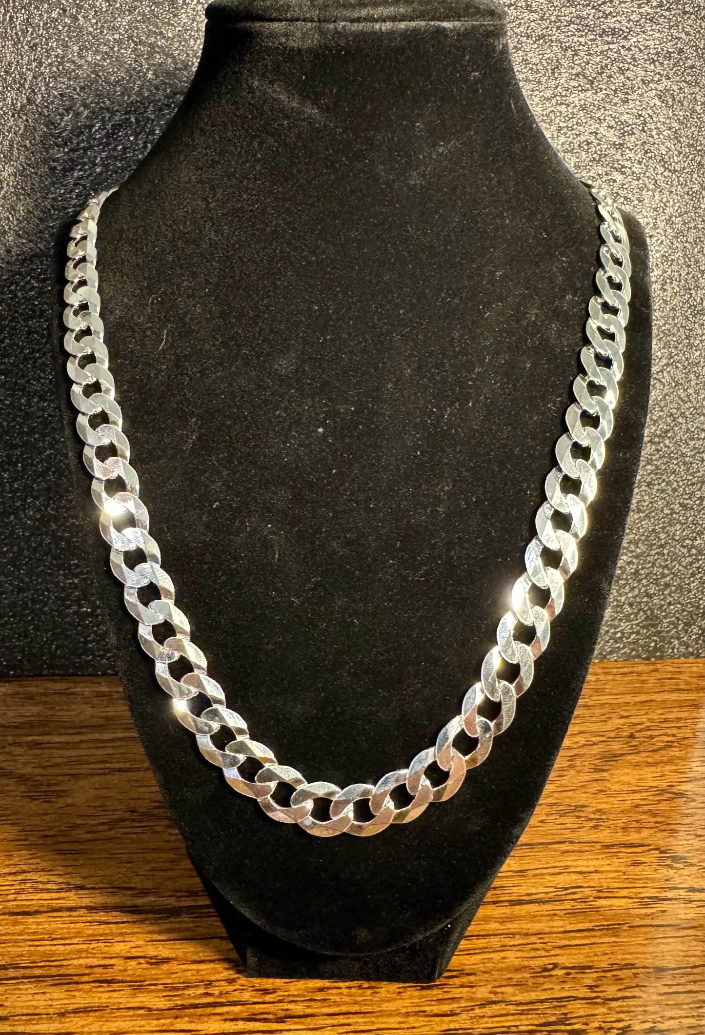 .925 Silver 11.3mm Curb Chain